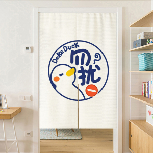 ins风门帘卡通创意隔断帘家用卧室装饰挂帘厨房卫生间遮挡半帘布