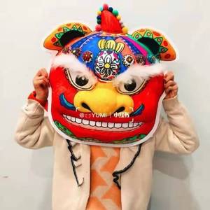 瑞兽狮子头面具