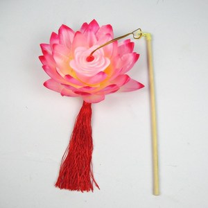 荷花灯笼 自制 手提古风制作diy汉服材料包莲花拍照中国风手工m
