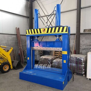 大吨位液压铡刀机橡塑单刀切胶机轮胎切割机薄膜塑料桶切料机