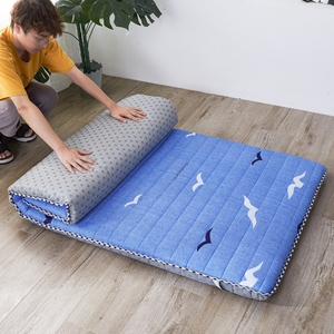 8米一米二一米软不塌陷简易打q地铺折叠单人舍睡垫