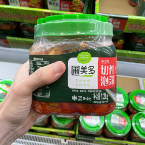 宁波山姆会员店圃美多韩国泡菜圃美多切件泡菜1.2kg下饭菜辣白菜