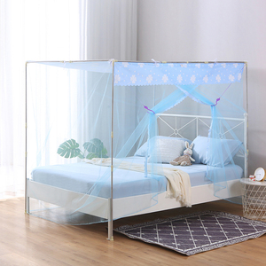 加密蚊帐1.8米双人床家用公主风防尘顶支架套装学生宿舍上铺1.0米