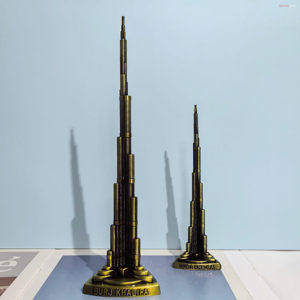 哈利法塔合金模型迪拜大厦金属摆件世界第一高楼旅游纪念装饰礼物
