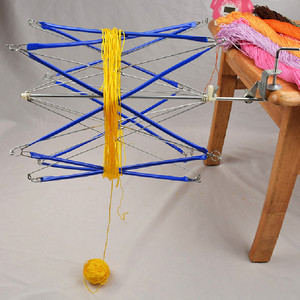 毛线绕线器家用桌面自制手工摇线机手混线合股线轴手动快速整理