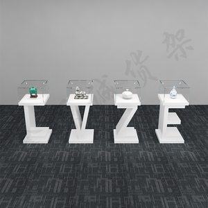 创意字母木质z型烤漆珠宝玻璃饰品展览展会展示柜陈列柜展台0人付款