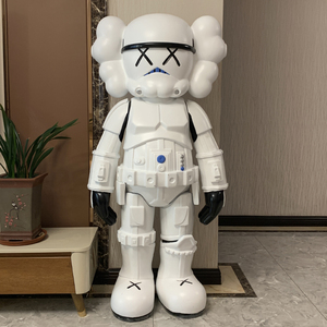 网红kaws摆件暴力熊大号潮玩芝麻街玩偶客厅落地轻奢门口装饰公仔
