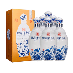 赊店清青花酒河南白酒浓香型52度佘店粮食酒水宴请500ml*6瓶整箱