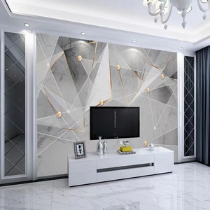 几何电视背景墙壁纸3d立体墙纸客厅现代简约家用大气壁画影视墙布