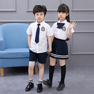 幼儿园园服夏季夏装学院风韩国小学生班服校服运动服套装新款