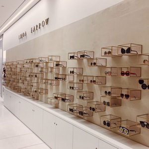 墙壁挂置物架饰品架眼镜店展示架方框架指甲油架子装饰架手表展架