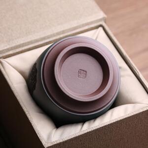 宜兴紫砂品茗杯茶杯主人杯纯手工名家吴春艳欢喜单杯功夫茶具可养