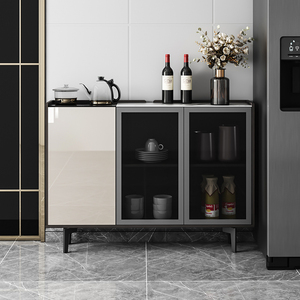 岩板超薄餐边柜25cm极窄柜子靠墙碗柜小户型厨房带烧水电磁炉边柜