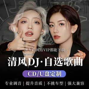 清风dj车载cd碟片定制自选歌曲制作重低音劲爆串烧dj刻录光碟u盘