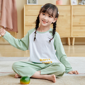 小学生睡衣女春秋女