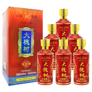 山西玉堂春酒 大槐树10年窖藏红42度清香型6瓶礼盒装整箱婚庆白酒