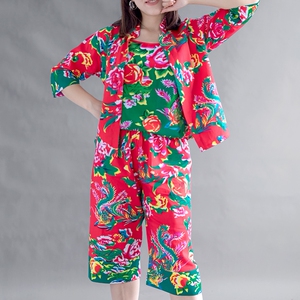 东北大花布睡衣