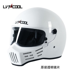 018猪嘴盔单镜片（不含头盔） LVCOOL摩托车头盔全盔镜片高清镜片