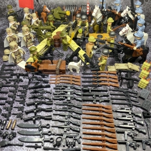 兼容乐高狙击手冷枪冷炮冷兵器时代神枪手军事人仔拼插积木玩具67