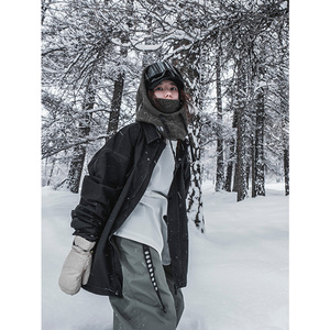教练夹克外套单板滑雪服女冬季男士专业户外防寒保暖防风防水上衣