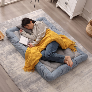 懒人沙发可躺可睡榻榻米单人折叠靠背椅子卧室阳台午休躺卧沙发床