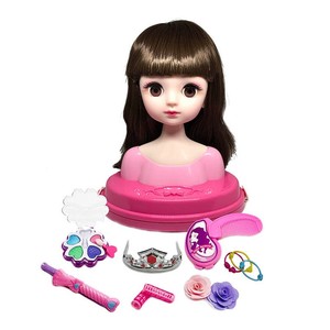 迅瑞佳小店淘宝半身芭比娃娃玩具女孩可练习梳头扎头发型带化妆品