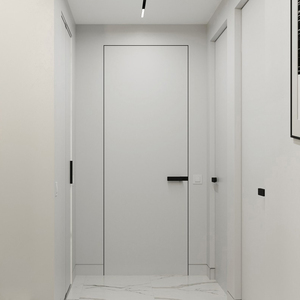 极简隐形门门窄边框隐藏门暗门室内门无边框卧室房门刷漆涂料铝木