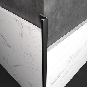 收边阳角线瓷砖装饰条包边封边条收口地板压条铝合金属条黑色