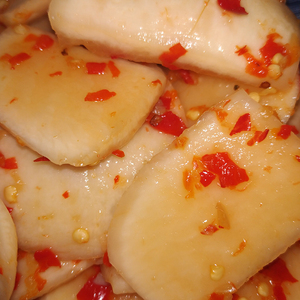 广西酸野特产泡菜下饭菜桂林手工腌菜萝卜皮酸萝卜脆醋泡超辣开胃