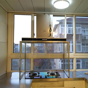 抽油烟机架子g支架开放式厨房防油烟神器不锈钢玻璃炒菜挡油板阳