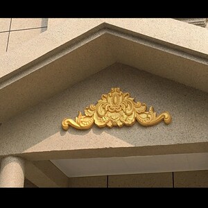 角墅外墙门头三别花装饰花eps泡沫花板 轻钢别墅山z 造型浮雕