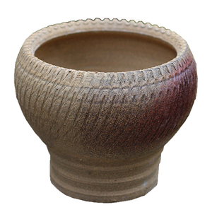 纯手工云南柴烧圆口透气t中等土陶瓷花盆植物老桩中国风多肉花卉