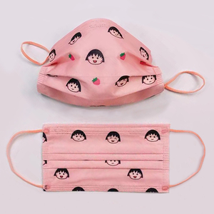 樱桃小丸子卡通动漫一次性口罩大人女夏可爱创意个性印花图案潮款
