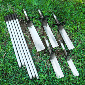 挖树铲锰钢铁锹加厚洛阳铲挖坑神器户外起苗树根挖土专用植树工具