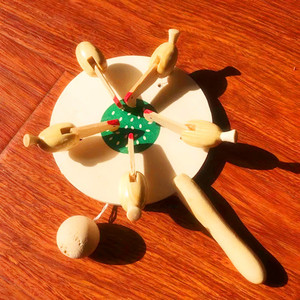 708090后怀旧经典木质小鸡吃米玩w具复古老玩具收藏