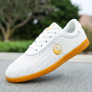 铬安踏雁太极鞋春季武术鞋牛筋底网面透气太极拳练功鞋男女运动鞋