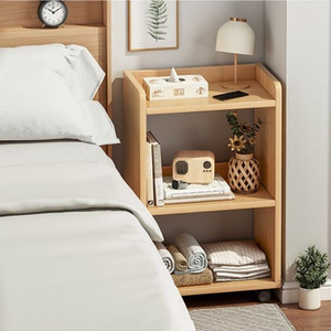 床头书架置物架飘窗上的小书柜书桌旁小书架可移动落地窄小型多层