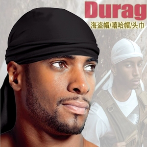 头巾男潮流durag包头hiphop街舞嘻哈黑人西海岸匪帮bboy海盗套帽