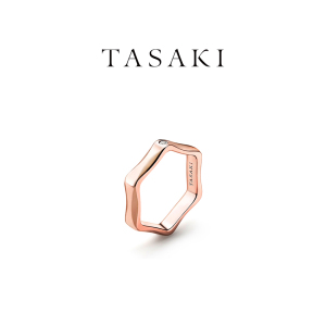 tasaki塔思琦labello系列 18k樱花金钻石花瓣戒指