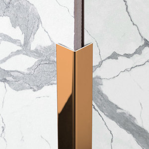 新品30条不锈钢收边角直4金属压条7字型扣条瓷砖金属.收口线免钉