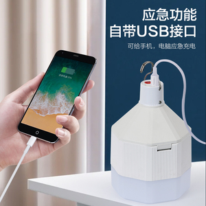 usb充电led灯泡夜市摆摊地摊小夜灯户外节能无线家用应急照明灯