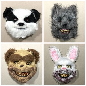 面具骷髅兔道具酷手工派对舞会定制半脸面具女往事随风3333760813