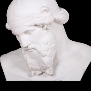 柏拉图石膏像教具模具素描装饰摆件艺考头像胸像几何体用品石膏