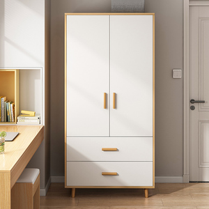 IKEA宜家木柜子家用卧室现代简约小户型衣柜小房间对开门简易衣橱