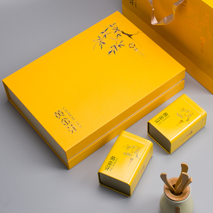 黄金芽礼盒空盒黄茶盒子250g半斤装散茶黄金叶通用礼品盒茶包装盒