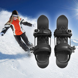 户外运动滑雪板雪橇滑雪板迷你儿童双板成人便携式玩雪装备滑雪鞋