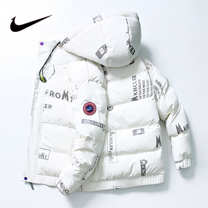 传奇威少2021冬季新款潮牌短款轻薄羽绒服白鸭绒情侣同款保暖外套