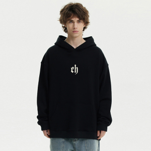 ch连帽卫衣男女同款美式国潮牌高街宽松简约cb情侣装秋冬季外套