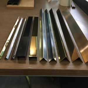 不锈钢镜面钛金u型装饰条 拉丝l型包边条吊顶背景墙t型金属收边条