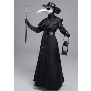 万圣节成人 中世纪蒸汽朋克风欧美瘟疫医生服装 乌鸦长嘴鸟人装